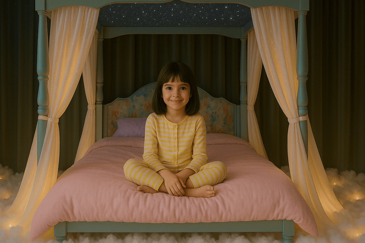 girl child in bed